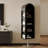 Black Modern Solid wood rotating bookshelf