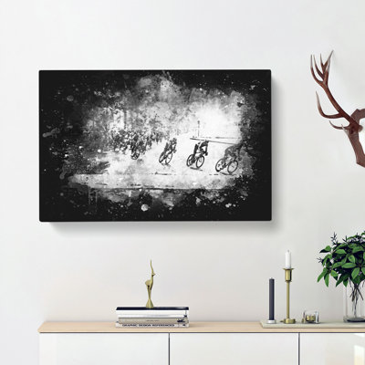 Tour De France Cycling - Wrapped Canvas