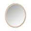 Miroir de commode Maty, 38 po x 38 po, bois de chêne brun clair