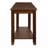 Contemporary Chairside Table With Lower Shelf Wedge Shape Wooden Furniture 1Pc Side Table