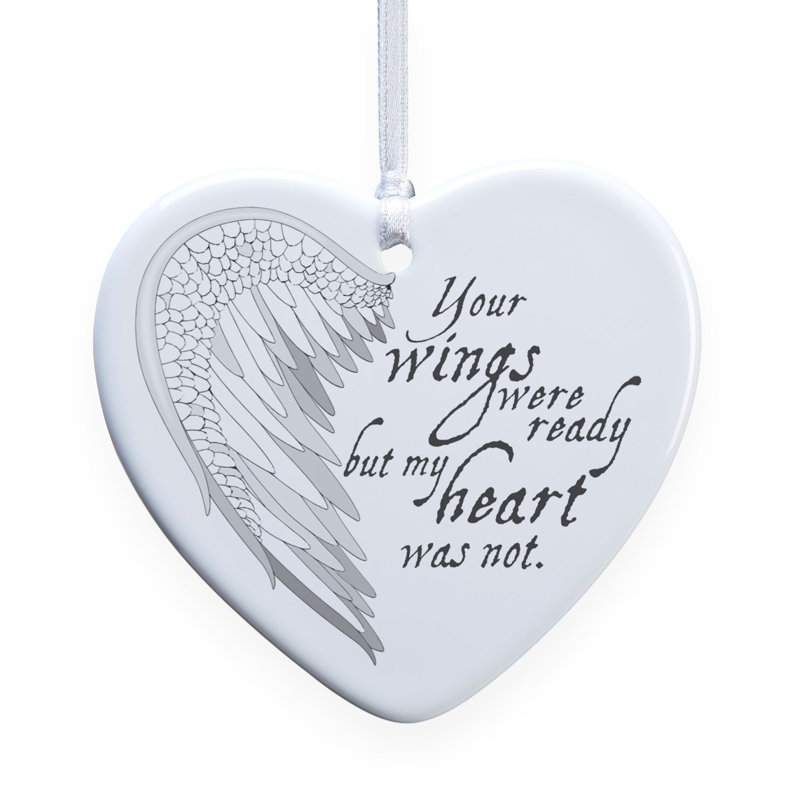 Personalization Mall Your Wings Heart Ornament