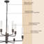 Lustre à intensité variable 10 lumières Musfira