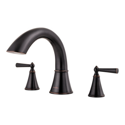 Saxton 2-Handle Complete Roman Tub Trim in Tuscan Bronze