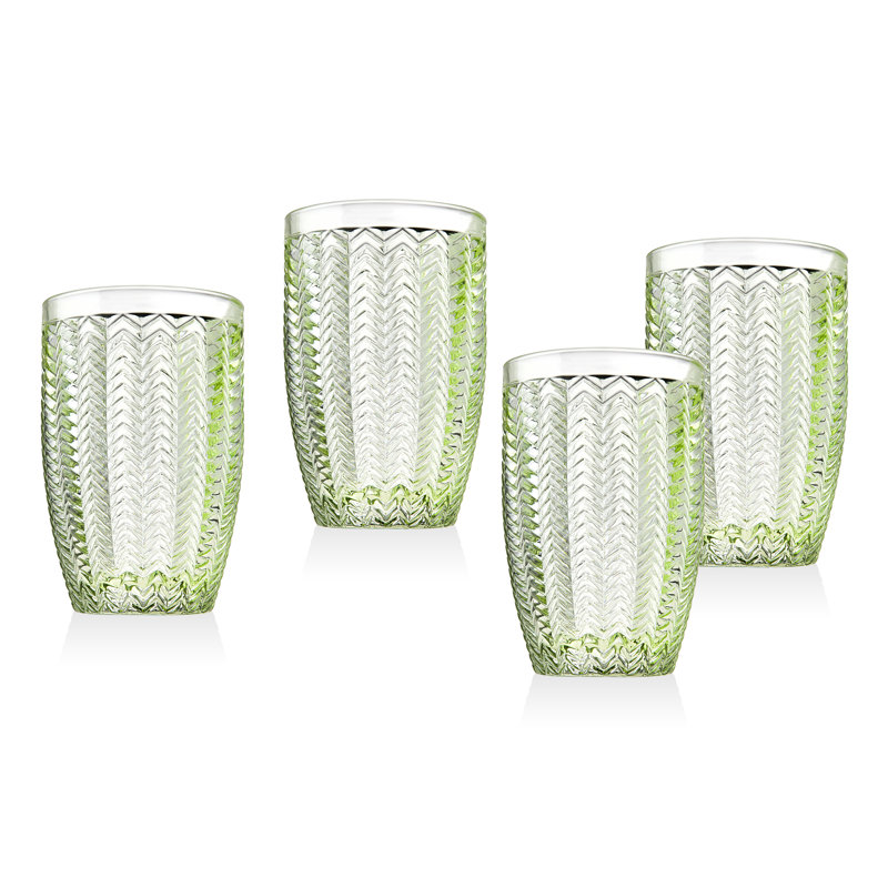 Twill 14 oz. Drinking Glass, Green