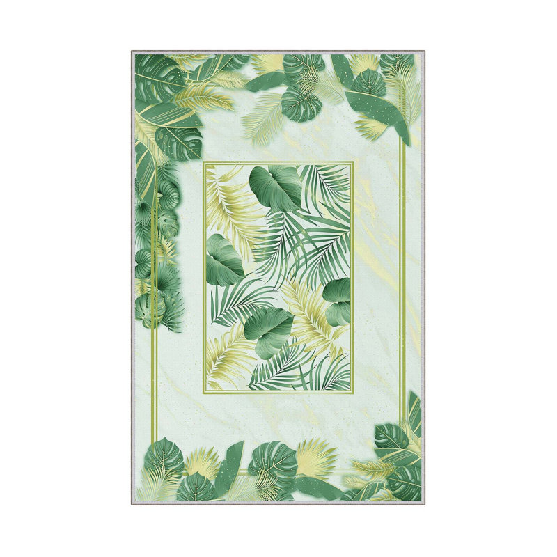Premium Woven Area Rug, 5.9 x 9.2 Feet | 100% Polyester, 650 g/m² | Antibacterial, Non-Slip PVC Dot Underside, 0.3 in Pile Height | Machine Washable, 3D Digital Printing | Perfect for Living Room & Bedroom Decor