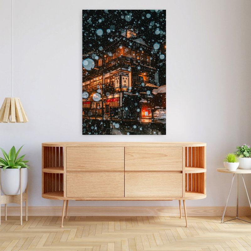 Voix abstraite, architecture contemporaine, art mural, H 48 po x l 32 po