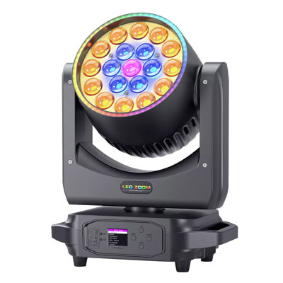 LED Zoom Moving Head Stage Light For DJ Disco  RGBW DMX Beam Wash Lighting