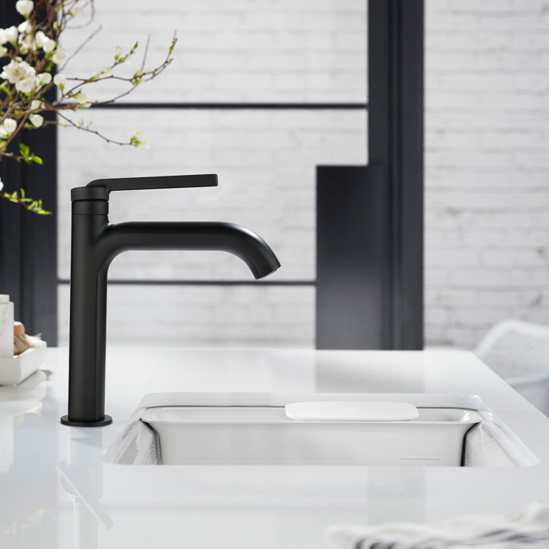 Single-handle Bathroom Faucet, Matte Black