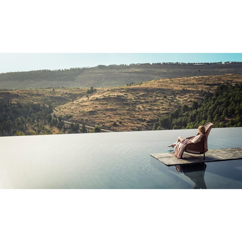 Ahnda Outdoor Lounge Chair, Elemental, Natura Dark Gray