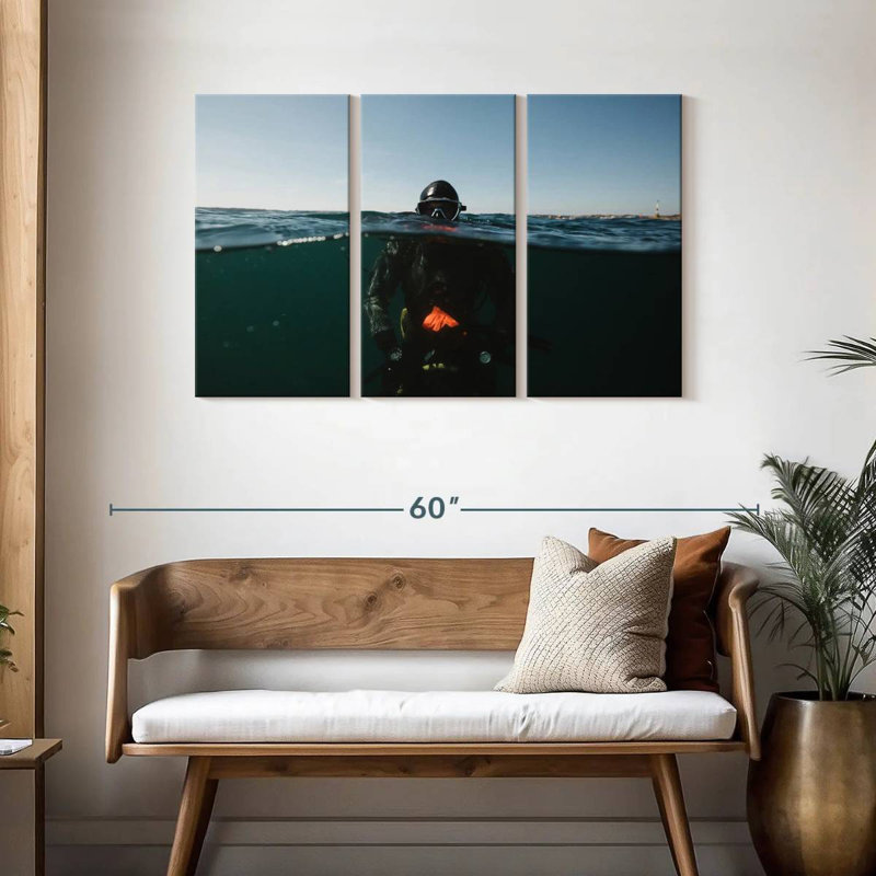 Sea Diver, 28" H x 45" W