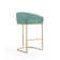 Lioba Upholstered Counter Stool with Metal Frame