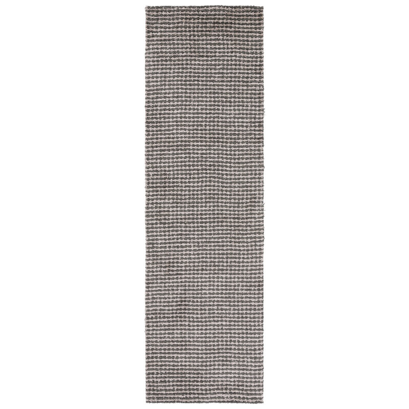 Marlinde Hand Tufted Performance Houndstooth Rug, Runner 2'3" x 8'