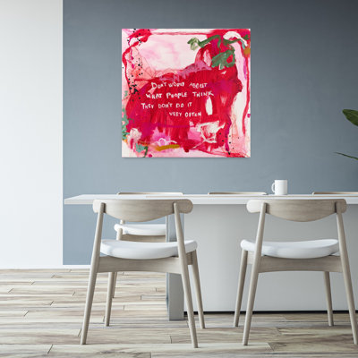 «Do Not Wayez - Provocative Quote Wall Art» par Marisol Evora, art mural abstrait coloré et audacieux