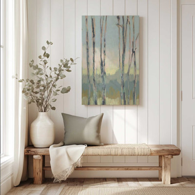 Gentle Light Between Trees II Wrapped Canvas