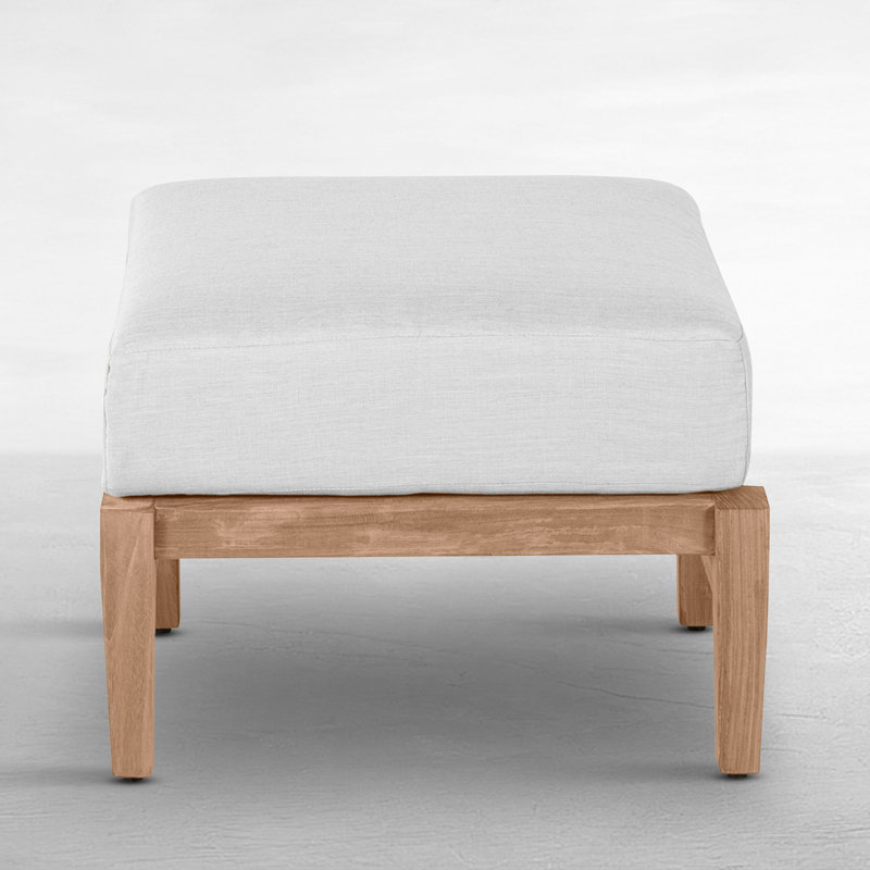 Croquet Teak Ottoman, Croquet Teak #4 Natural Teak