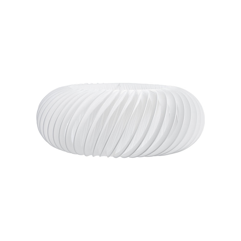 19cm H Plastic Novelty Pendant Shade ( Screw On ) in White