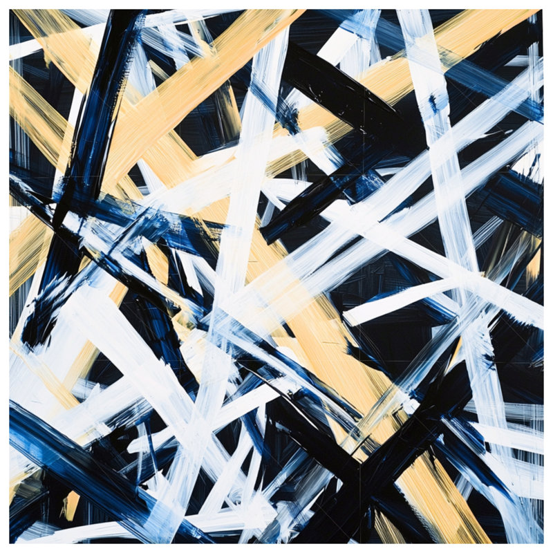 Édredon abstrait moderne avec literie, Édredon simple TG, Abstrait bleu
