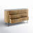 Carmela White Marble & Mango 6-Drawer Dresser