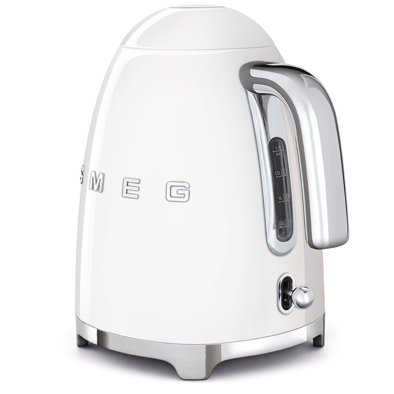 SMEG 50's Retro Style Aesthetic 7-Cup Kettle, White
