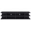 Meuble télé Carie, tablettes ouvertes à 2 niveaux, bois noir 78 po-129099763