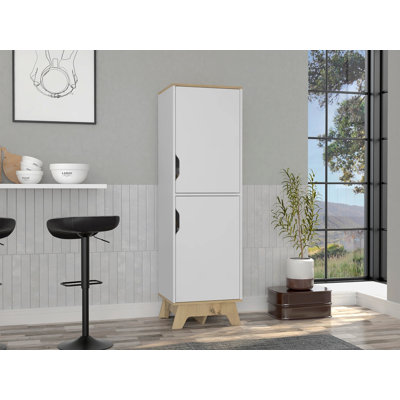 Rutherford 2-Door Pantry Cabinet White