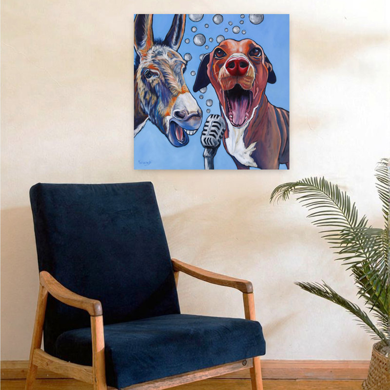 Harmony, art urbain contemporain pour chien, H 24 po x l 24 po