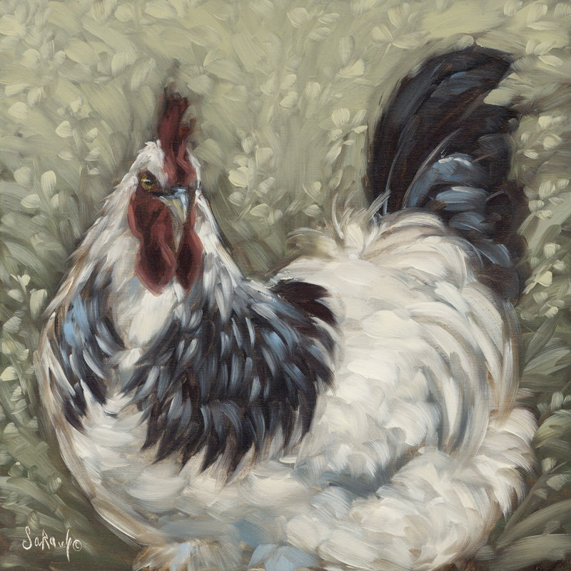 «Farm Fellow I» par Sara G. Designs, Non, H 20 po x l 20 po, Cadre photo argenté