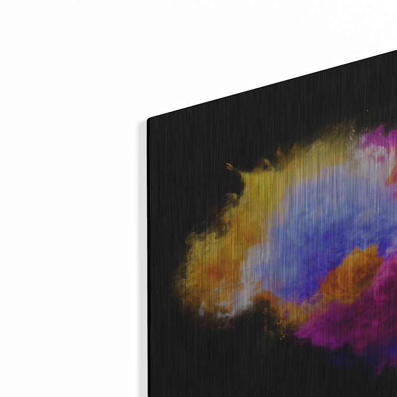 «Colorful Eruption» par Epic Portfolio, art mural en métal, H 16 po x l 24 po