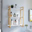 Tablettes flottantes en bois massif, tablettes en bois pour la décoration murale, cuisine, salle de bain