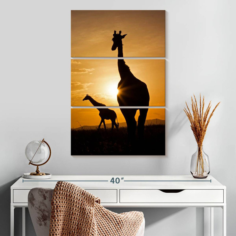 Brampt Giraffe Silhouettes, 32" H x 20" W