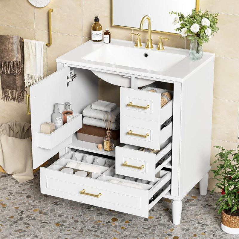 Ensemble de meuble-lavabo 30 po, Blanc