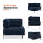 Fauteuil d'angle large Kevene 36,2-1957157855