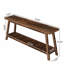 Console rustique 71 pouces pour hall d'entrée, table Soafa à 2 niveaux-549839885