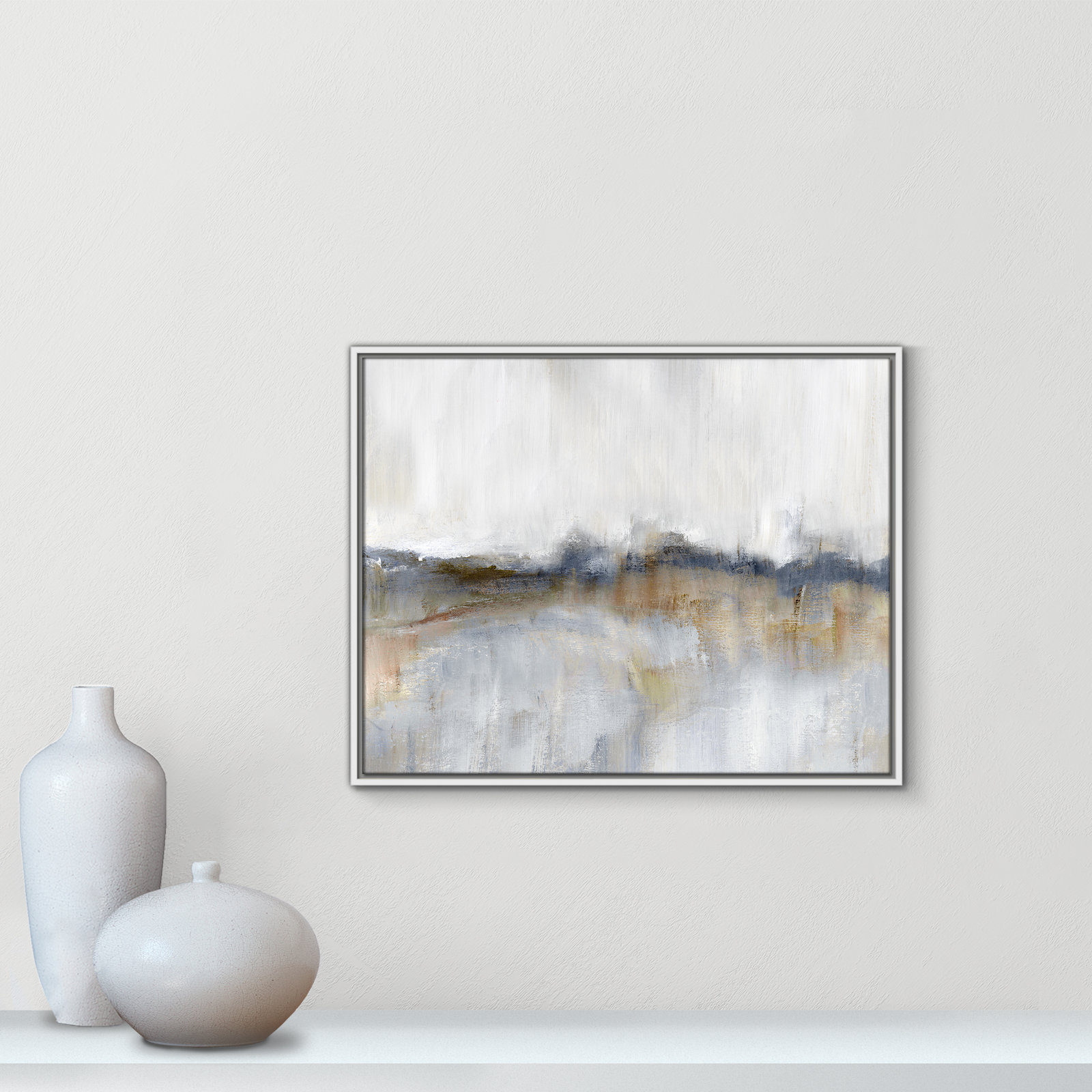 Autumnal Tide by Nan - Floater Frame Print on Canvas, 23.5" H x 29.5" W, White