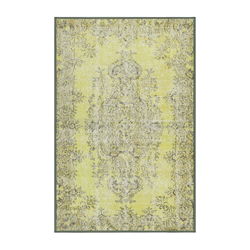 Tapis décoratif traditionnel brun, Rectangle 2 pi x 5 pi