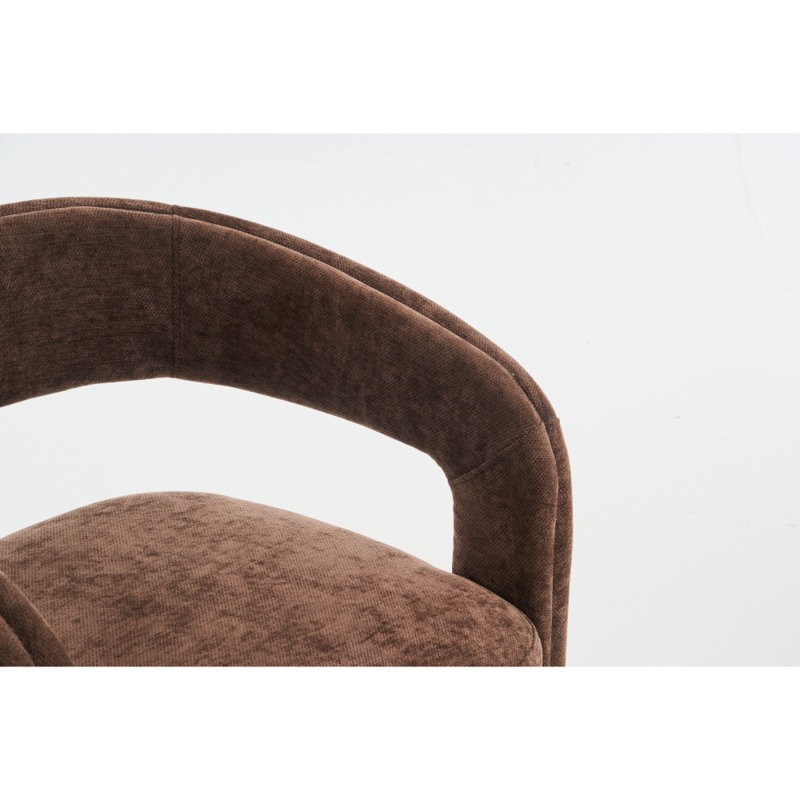 Upholstered Accent Chair, Brown