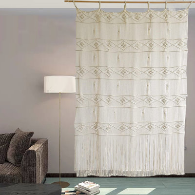 Panneau de rideau simple 100% coton