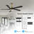 Krishona 54'' Ceiling Fan with LED Lights-702115151