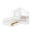 Lit simple avec canapé et tablette-651753072