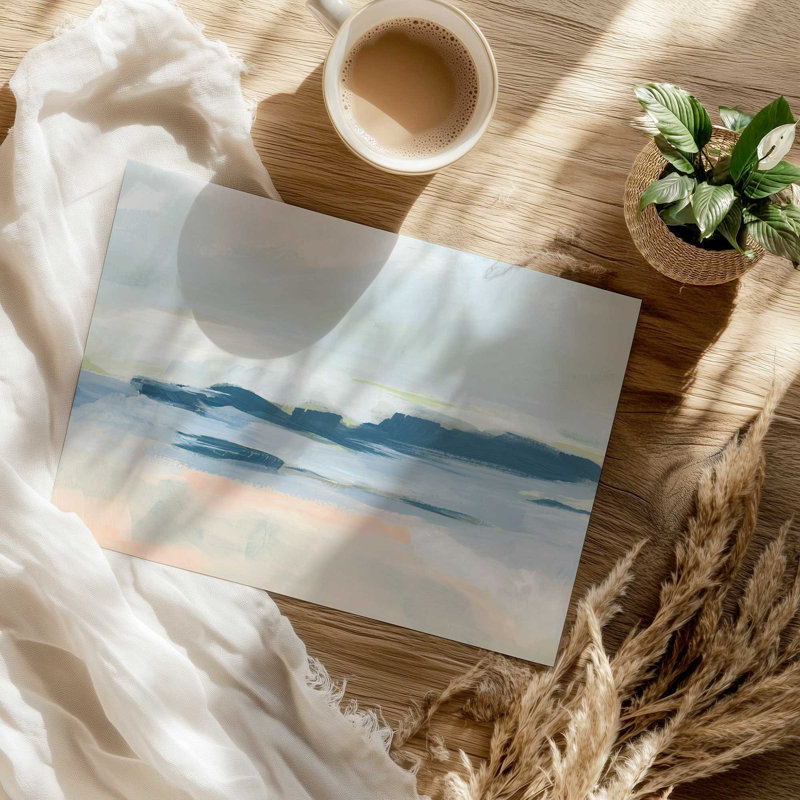 Doux couches de bord de mer I print, Papier sans cadre, H 16 po x l 20 po