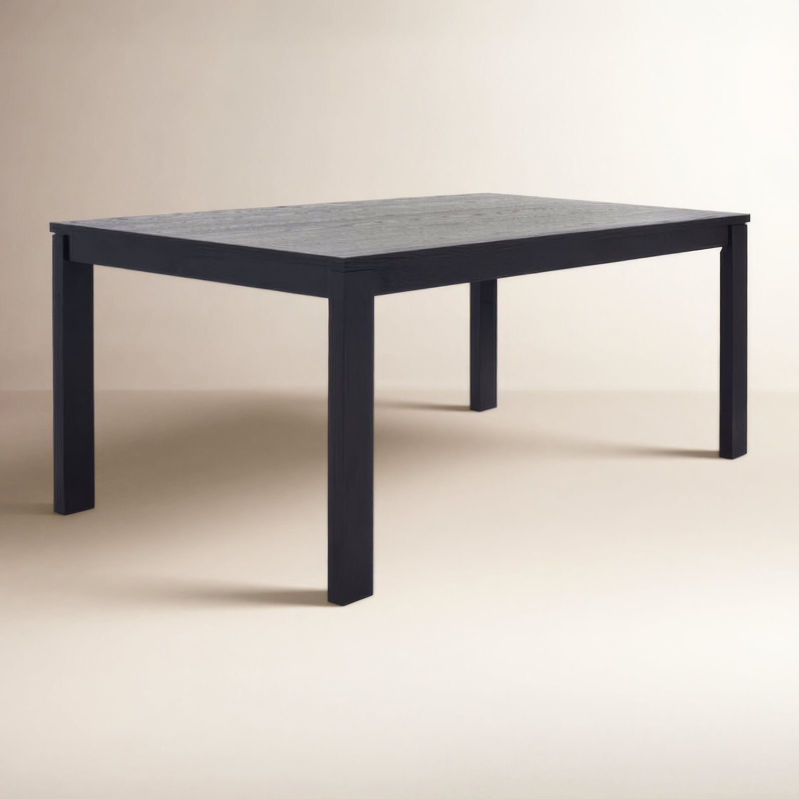Trudie 70" Dining Table, Black, 30"H x 60"L x 35"W
