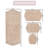 Delean 100% Cotton Bath Rug, Non-Slip, Quick Dry, Machine Washable, Absorbent - 4 Piece Set-2055518942