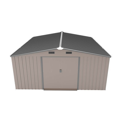 Campcraft 10*12Ft  0.25Mm Color Steel Plate, Surface Protective Film, Two Daylight Windows, A Practical And Thoughtful Gift,Two Colors Can Be Freely Selected Storage Sheds