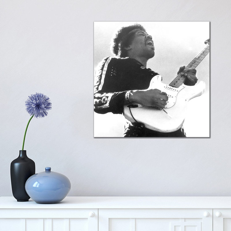 Jimi Hendrix (1942-1970) - Wrapped Canvas Print, 45.72 cm H x 45.72 cm W x 1.91 cm D