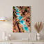 «Turquoise River Pools in Red Rock Canyon», art mural sur toile-728472328