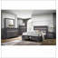 Lit de grand lit contemporain avec tête de lit 1pc et meubles de chambre à coucher