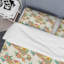 Ensemble de housse de couette à motif floral à motif cachemire brun et vert-1386091580