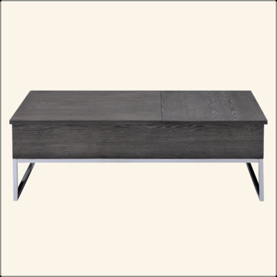Table basse rectangulaire avec plateau relevable