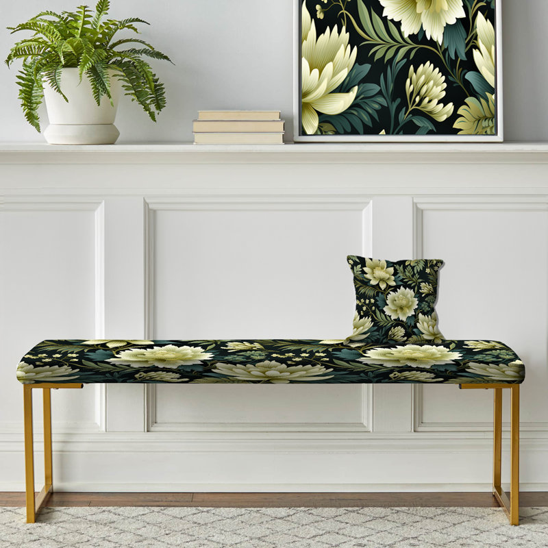 Banc vert en damas vert, Damas vert Dahlia