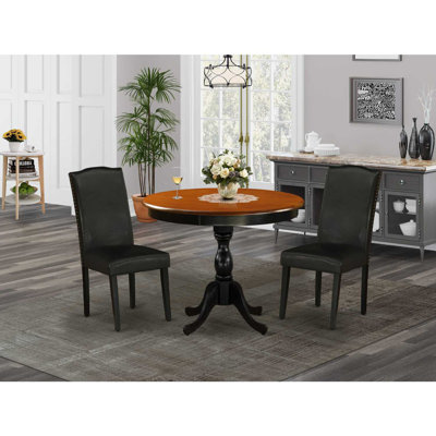 Alyscia Solid Wood Breakfast Nook Dining Set
